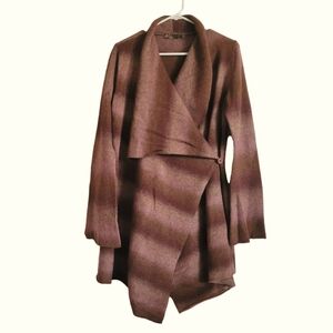 New Prana Waterfall cardigan wool blend Duster sweater Ombre,Large